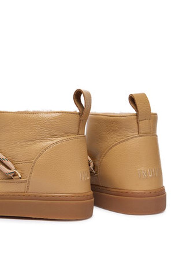 Inuikii Śniegowce Full Leather Gloss 1001.001.0371 Beżowy. Kolor: beżowy. Materiał: skóra