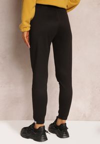 Renee - Czarne Bawełniane Spodnie Dresowe z Gumką w Pasie Gerwinns. Kolor: czarny. Materiał: bawełna, dresówka #5