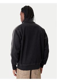 Adidas - adidas Bluza adicolor Denim Firebird KD1516 Czarny Loose Fit. Kolor: czarny. Materiał: bawełna #5