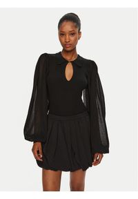 Munthe Bluzka 244160424471 Czarny Regular Fit. Kolor: czarny. Materiał: wiskoza #1