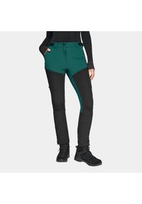 Spodnie trekkingowe damskie Alpinus Socompa. Kolor: zielony, wielokolorowy, czarny #1