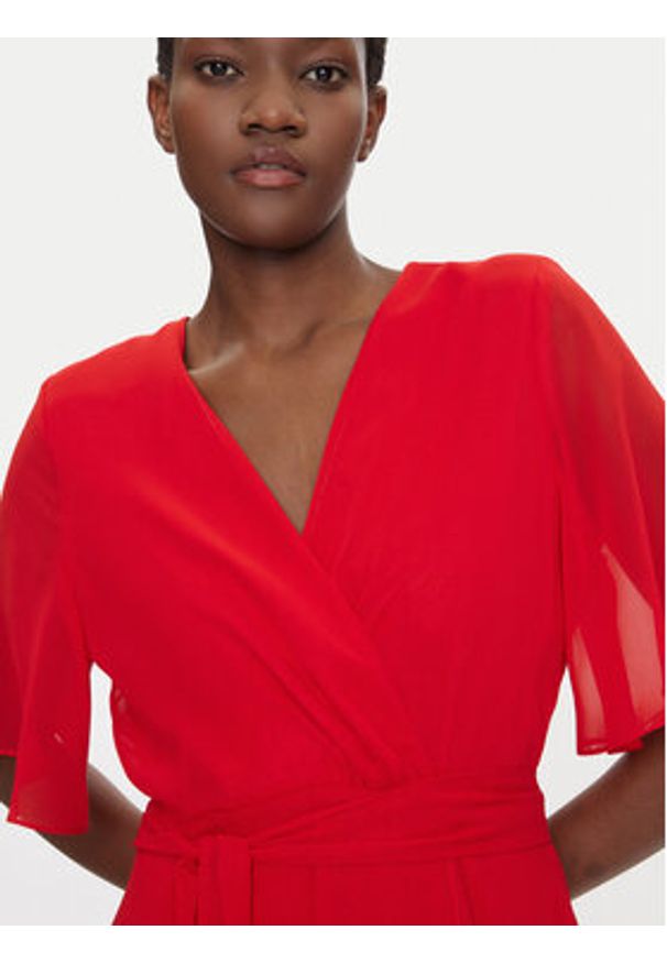 Swing Sukienka koktajlowa 5AI10200 Czerwony Regular Fit. Kolor: czerwony. Materiał: syntetyk. Styl: wizytowy