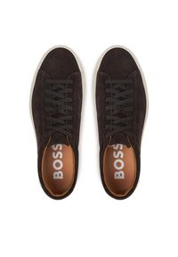 BOSS Sneakersy Kieran 50541868 Brązowy. Kolor: brązowy. Materiał: skóra, zamsz #5