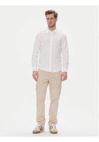 Lee Koszula Patch 112364230 Biały Regular Fit. Kolor: biały. Materiał: bawełna #4