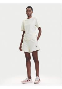 Adidas by Stella McCartney - adidas by Stella McCartney T-Shirt JX6775 Beżowy Regular Fit. Kolor: beżowy. Materiał: bawełna #3