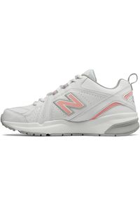 Buty damskie New Balance WX608WP5 – białe. Okazja: na co dzień. Kolor: biały. Materiał: skóra, syntetyk, materiał. Szerokość cholewki: normalna. Sezon: lato #5