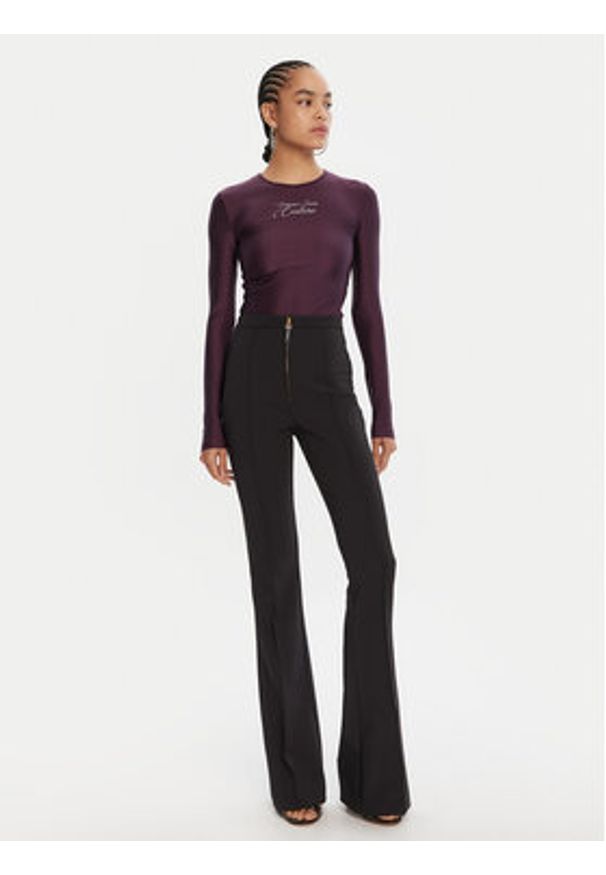 Versace Jeans Couture Body 79HAM2A1 N0008 Fioletowy Slim Fit. Kolor: fioletowy. Materiał: syntetyk