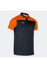 Koszulka polo do tenisa męska Joma Hobby II. Typ kołnierza: polo. Kolor: czarny, wielokolorowy, pomarańczowy. Sport: tenis #1