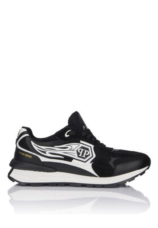 Philipp Plein - PHILIPP PLEIN Sneakersy SAFS MSC4074 PLE022N Czarny. Kolor: czarny. Materiał: materiał