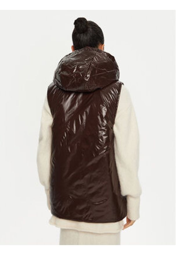 Marella Bezrękawnik Midas 2423296027 Brązowy Regular Fit. Kolor: brązowy. Materiał: syntetyk. Długość rękawa: bez rękawów