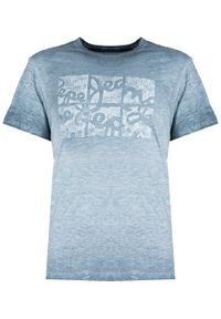 Pepe Jeans T-shirt "Yoram" | PM507562 | Yoram | Mężczyzna | Niebieski. Okazja: na co dzień. Kolor: niebieski. Materiał: bawełna. Wzór: nadruk, aplikacja. Styl: casual #5