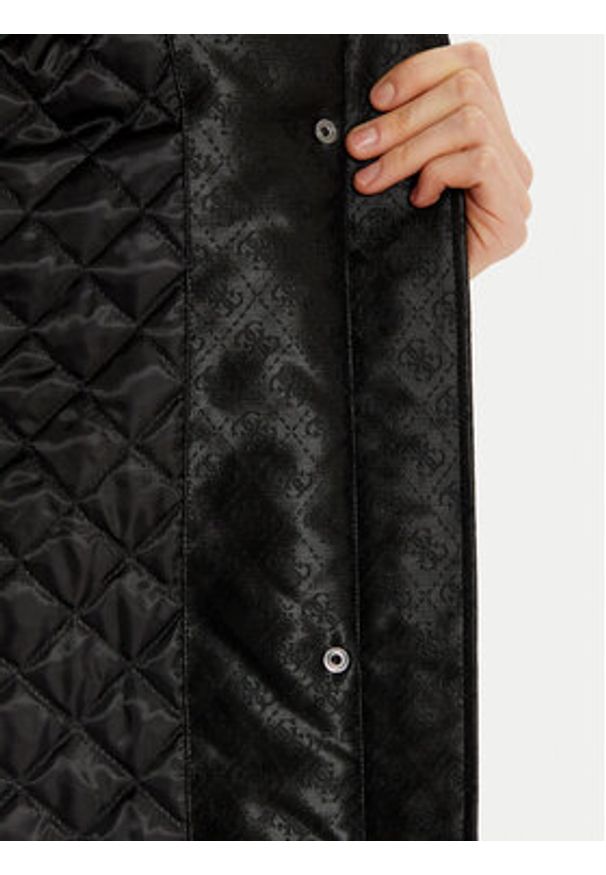 Guess Parka Elly W4BL35 WFIR2 Czarny Regular Fit. Kolor: czarny. Materiał: syntetyk