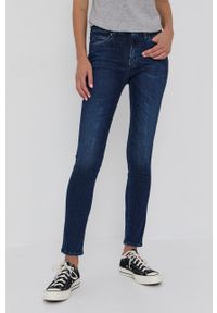 Calvin Klein Jeans Jeansy damskie medium waist. Kolor: niebieski #1