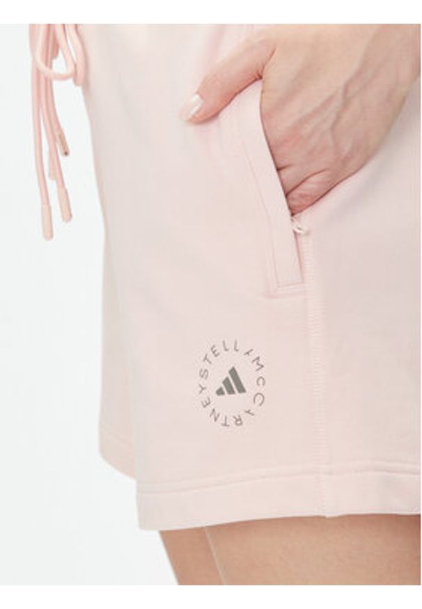 Adidas by Stella McCartney - adidas by Stella McCartney Szorty sportowe Stella McCartney True Casuals JI5060 Różowy Loose Fit. Kolor: różowy. Materiał: bawełna