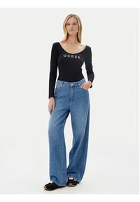 Guess Body O5RM08 KBBU1 Czarny Slim Fit. Kolor: czarny. Materiał: bawełna #4