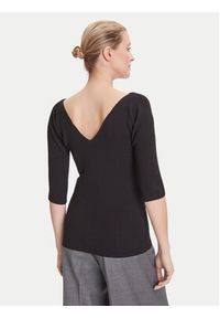 Weekend Max Mara Bluzka Oceano 2525366031 Czarny Slim Fit. Kolor: czarny. Materiał: wiskoza
