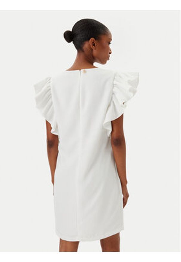 Fracomina Sukienka koktajlowa FR25SD1024W46001 Écru Regular Fit. Kolor: kremowy. Materiał: syntetyk. Styl: wizytowy