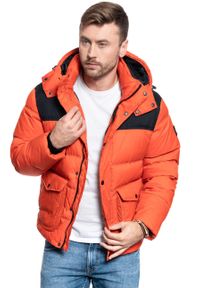 Lee - MĘSKA KURTKA ZIMOWA LEE PUFFER JACKET POINCIANA L86NSZOL 112122746. Sezon: zima #8