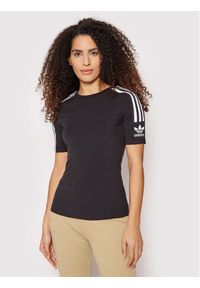 Adidas - adidas T-Shirt Tight Tee FM2592 Czarny Slim Fit. Kolor: czarny. Materiał: bawełna #1