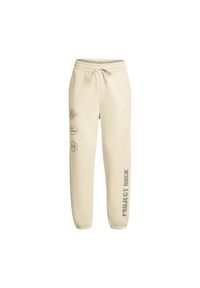 Spodnie treningowe damskie Under Armour Project Rock HWT Pnt. Kolor: beżowy. Sport: fitness