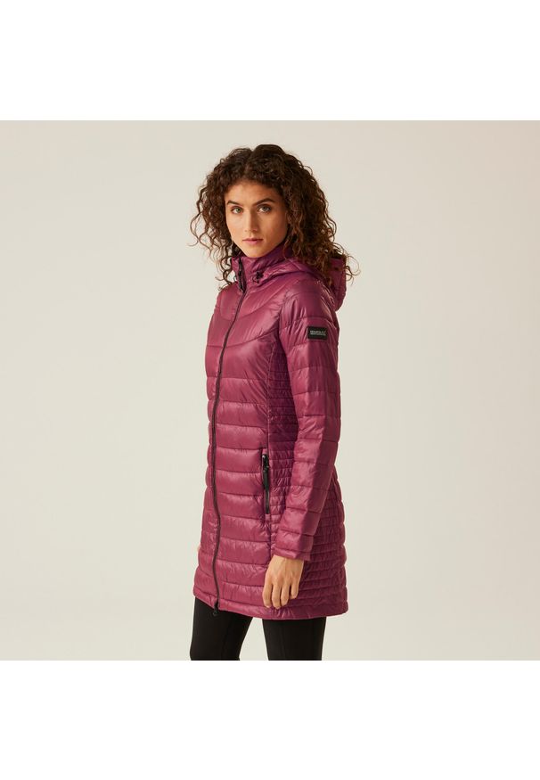 Regatta - Kurtka turystyczna damska Andell III pikowana. Kolor: czerwony. Sport: turystyka piesza