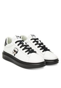 Karl Lagerfeld - KARL LAGERFELD Sneakersy KL52530N Biały. Kolor: biały. Materiał: skóra #4