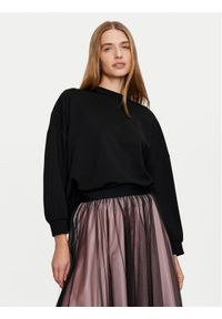 Imperial Bluza FG94IHZ Czarny Loose Fit. Kolor: czarny. Materiał: syntetyk, wiskoza