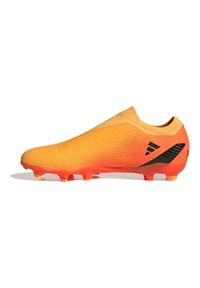 Adidas - Buty piłkarskie adidas X Speedportal.3 Ll Fg M GZ5067 pomarańcze i czerwienie pomarańczowe. Kolor: pomarańczowy. Materiał: guma, syntetyk. Sport: piłka nożna #9