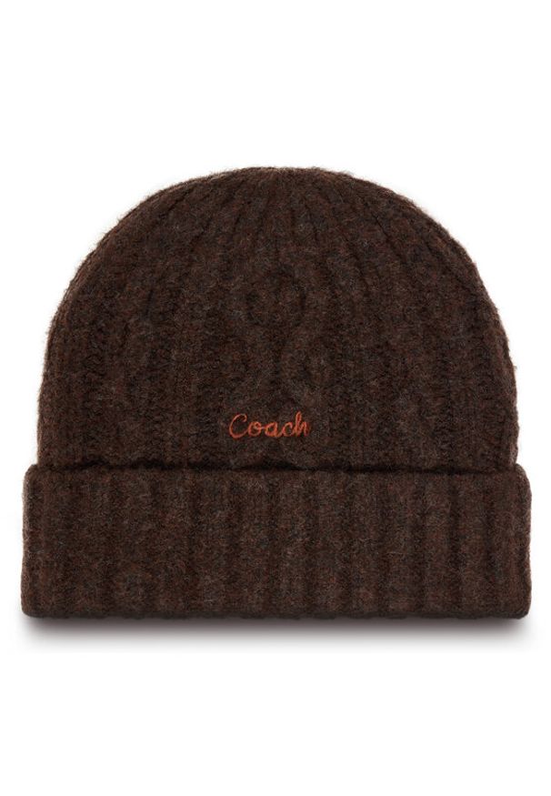 Coach Czapka CCL47 Brązowy. Kolor: brązowy. Materiał: poliester