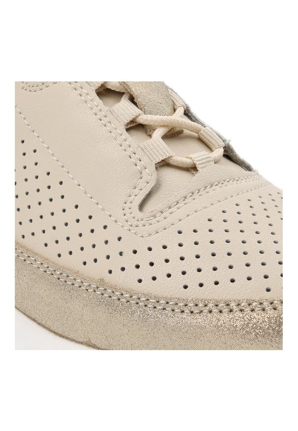 Beżowe Sneakersy Artiker Sportowe Obuwie Damskie. Okazja: na spacer. Kolor: beżowy. Materiał: materiał. Wzór: ażurowy. Sezon: lato. Sport: turystyka piesza