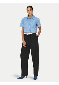 only - ONLY Spodnie materiałowe Tille 15338509 Czarny Straight Fit. Kolor: czarny. Materiał: wiskoza