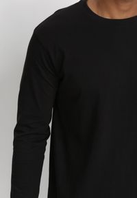 Born2be - Czarny Longsleeve Acsyphise. Kolor: czarny. Materiał: bawełna. Długość rękawa: długi rękaw. Długość: długie. Styl: klasyczny #2