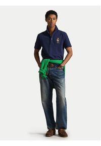 Polo Ralph Lauren Polo 710B16616001 Granatowy Regular Fit. Typ kołnierza: polo. Kolor: niebieski. Materiał: bawełna #5