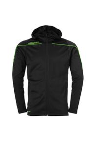 UHLSPORT - Kurtka dziecięca z kapturem Uhlsport Stream 22. Typ kołnierza: kaptur. Kolor: czarny, zielony, wielokolorowy. Materiał: dresówka. Sport: fitness, piłka nożna