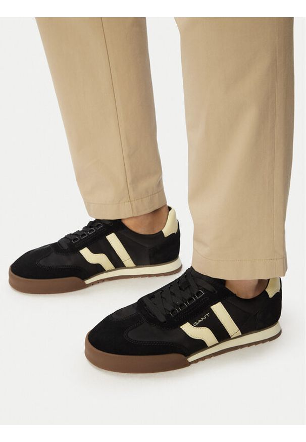 GANT - Gant Sneakersy 32633171 Czarny. Kolor: czarny. Materiał: skóra, zamsz