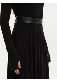 NORMA KAMALI Sukienka wieczorowa KK3243PLF87001 Czarny Slim Fit. Kolor: czarny. Materiał: syntetyk. Styl: wizytowy