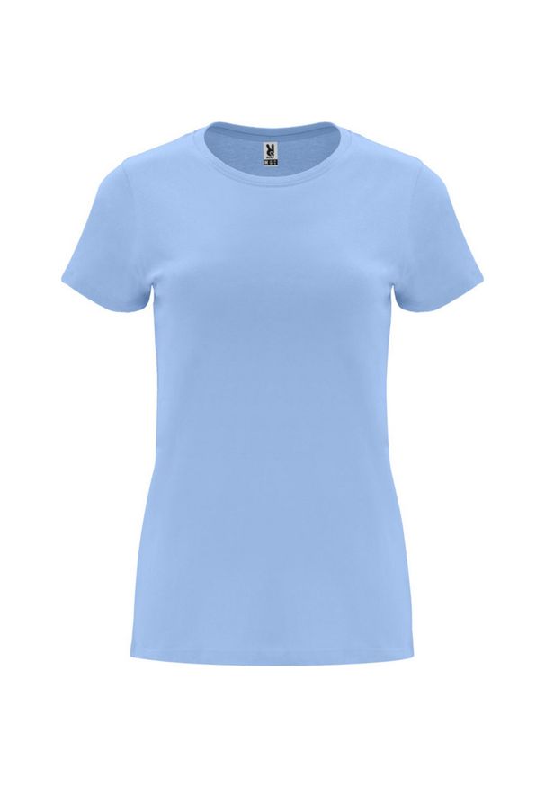 ROLY - Damska Koszulka Z Krótkim Rękawem Capri. Kolor: niebieski. Długość rękawa: krótki rękaw. Długość: krótkie. Sport: turystyka piesza