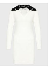 Ermanno Firenze Sukienka dzianinowa Q013E53 Biały Regular Fit. Kolor: biały. Materiał: syntetyk #6