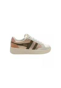 Buty do chodzenia damskie Gola Superslam Blaze. Kolor: biały, zielony, wielokolorowy, brązowy. Materiał: materiał, skóra, syntetyk. Szerokość cholewki: normalna. Sport: turystyka piesza