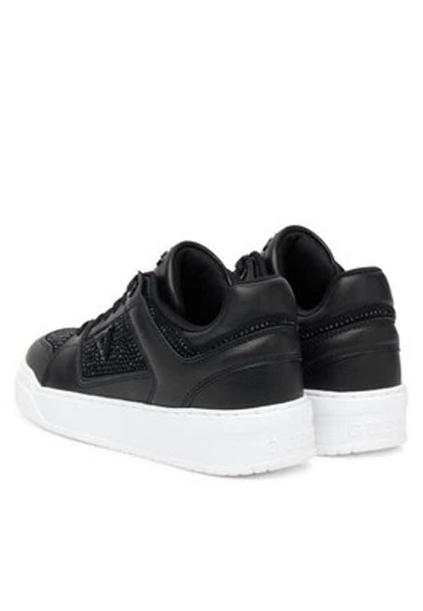 Guess Sneakersy FLTDL2 LEA12 Czarny. Kolor: czarny. Materiał: skóra
