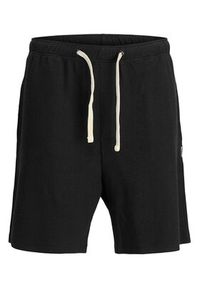 Jack & Jones - Jack&Jones Komplet polo i spodenki Slington 12281841 Czarny Relaxed Fit. Kolor: czarny. Materiał: bawełna #9