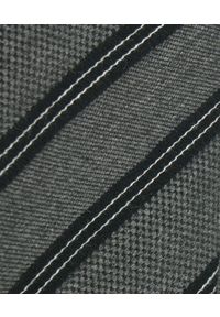 Klasyczny Krawat Klubowy - Alties - Grafit w Prążek. Materiał: tkanina. Wzór: prążki. Styl: klasyczny #2