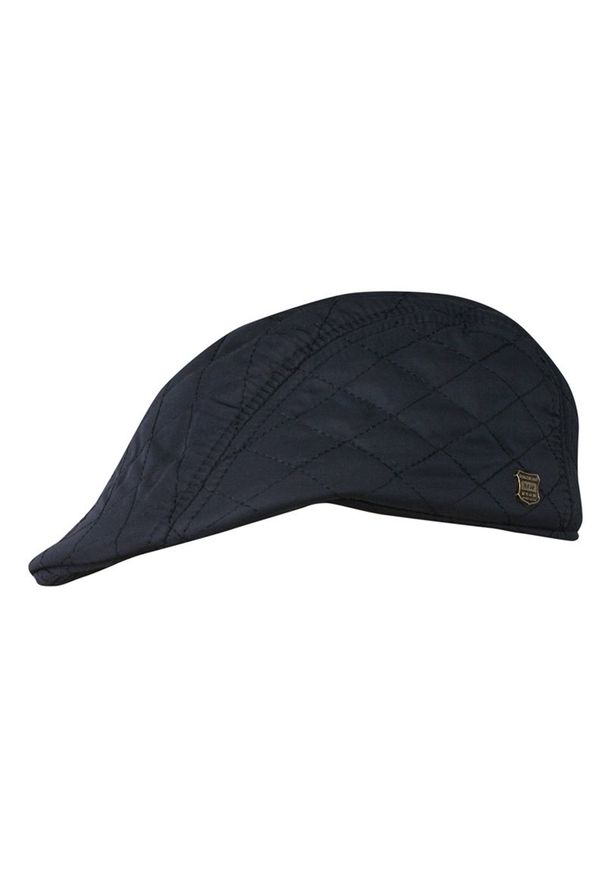 Kaszkiet z Nausznikami Granat Pikowany Jesienno-Zimowy, Ocieplany Polarem, Bez Regulacji -Pako Jeans. Kolor: niebieski. Materiał: poliester. Sezon: jesień, zima