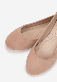 Born2be - Różowe Balerinki Prisoesa. Nosek buta: okrągły. Kolor: różowy. Materiał: skóra ekologiczna. Styl: klasyczny #5
