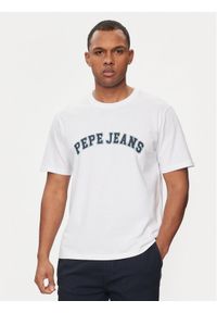 Pepe Jeans T-Shirt Clement PM509220 Écru Regular Fit. Materiał: bawełna #1