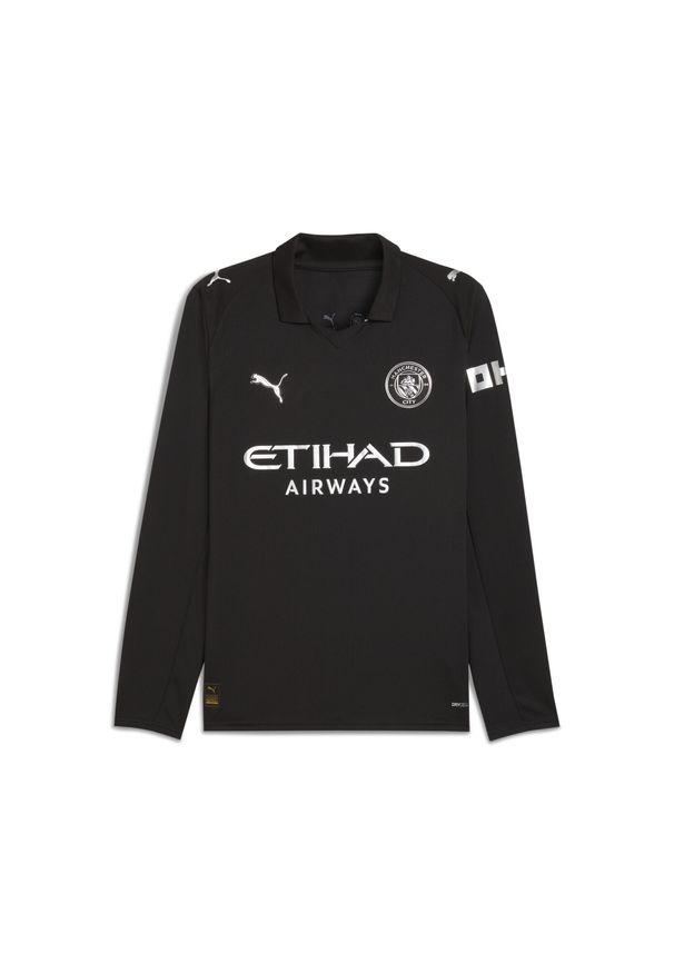 Puma - Męska koszulka wyjazdowa z długim rękawem Manchester City 25/26 PUMA Black. Kolor: czarny. Długość rękawa: długi rękaw. Długość: długie. Sport: piłka nożna