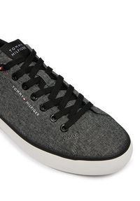 TOMMY HILFIGER - Tommy Hilfiger Tenisówki Th Hi Vulc Core Low Chambray FM0FM05818 Szary. Kolor: szary. Materiał: materiał #3