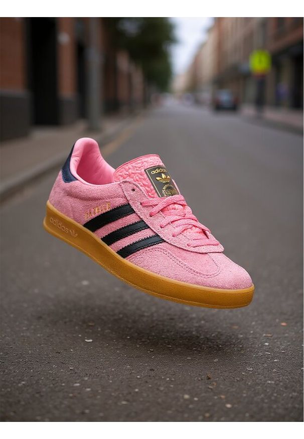 Adidas - adidas Sneakersy Gazelle Indoor IE7002 Różowy. Kolor: różowy. Materiał: zamsz, skóra. Model: Adidas Gazelle