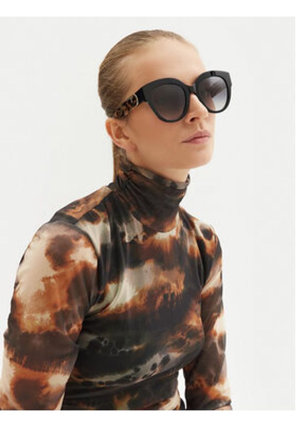Furla Okulary przeciwsłoneczne Sunglasses WD00117 BX1892 OHV00 Czarny. Kolor: czarny. Materiał: syntetyk