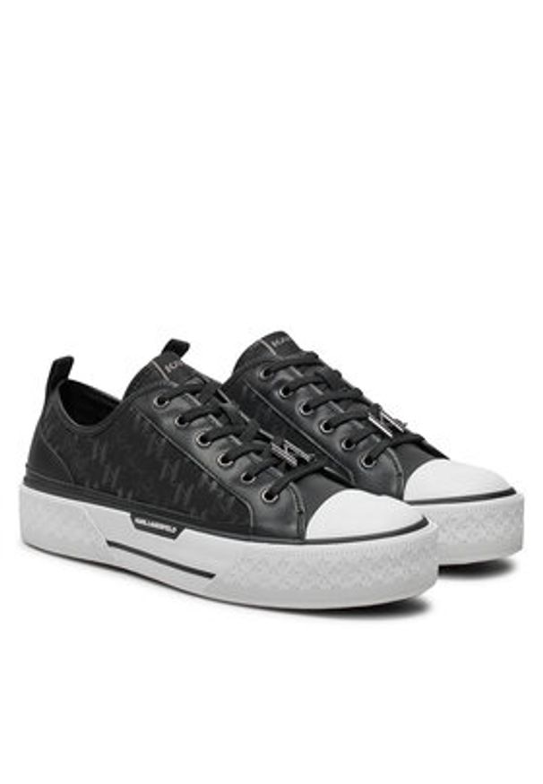 Karl Lagerfeld - KARL LAGERFELD Trampki KL50424 Czarny. Kolor: czarny. Materiał: materiał